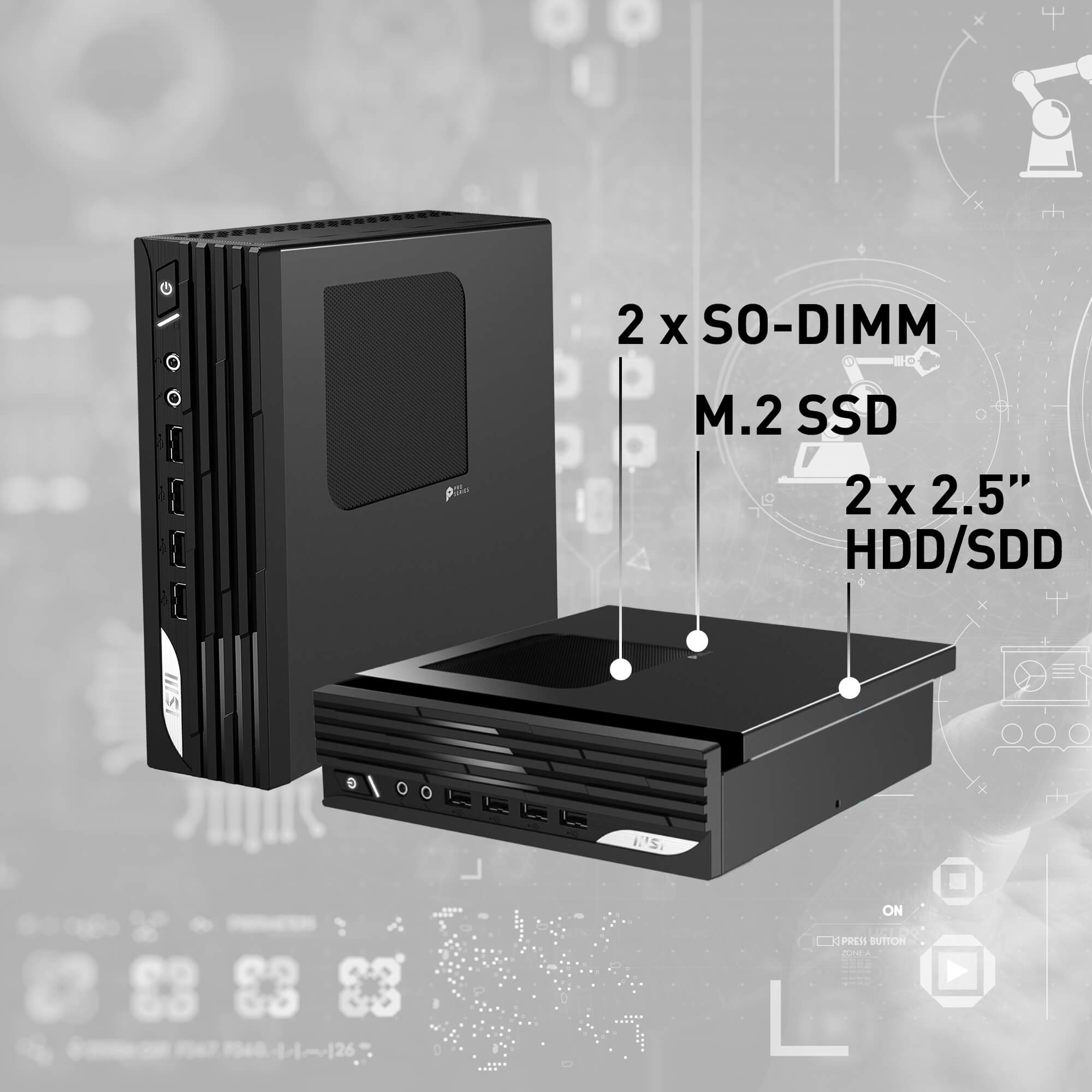 MSI PRO DP21 Series Mini PC Business Desktop