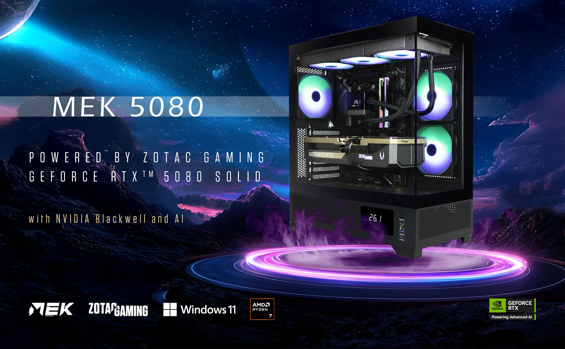 ZOTAC Gaming MEK AI-Enhanced Gaming PC