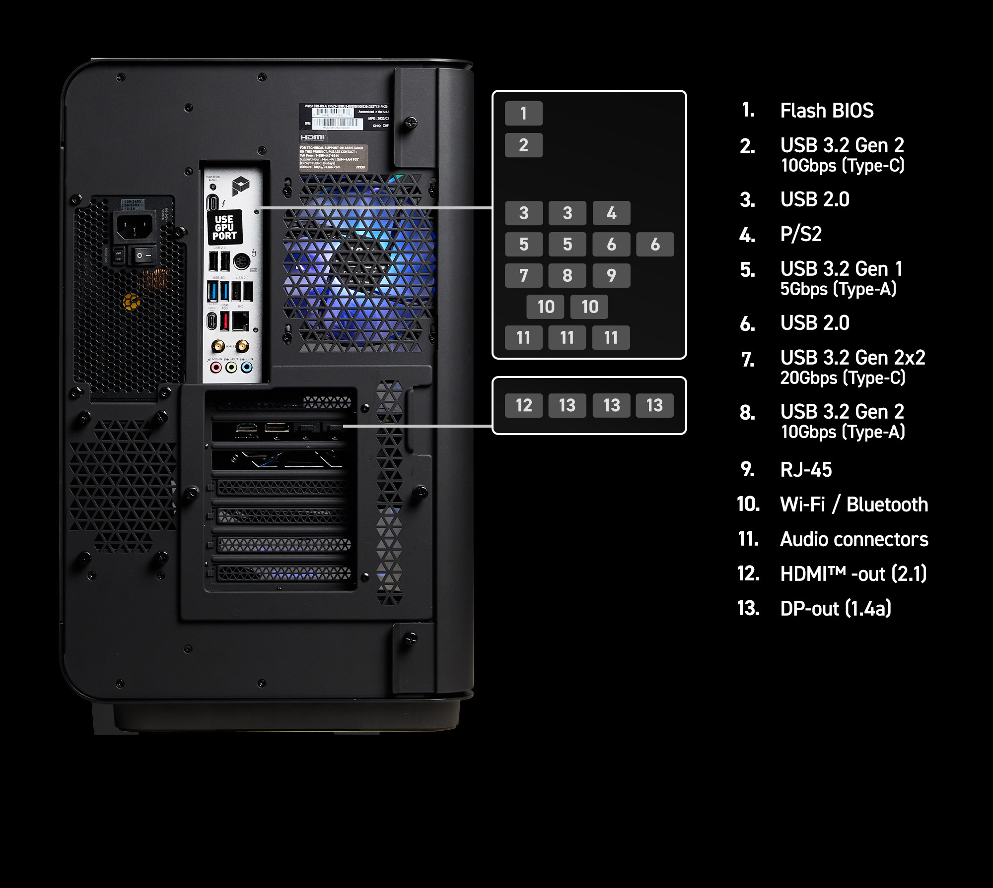 MSI Vision RS AI Desktop