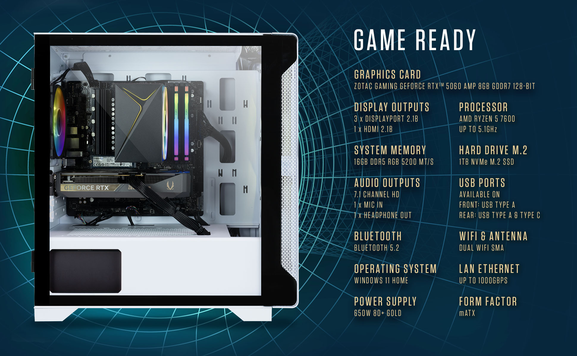 ZOTAC MEK AI-Enhanced Gaming PC Desktop Computer