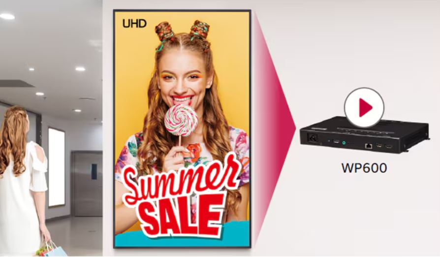 LG Commercial WP600 webOS Box Signage Media Player