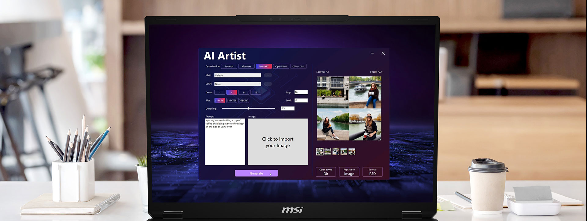 MSI Stealth 18 AI Studio Gaming Laptop