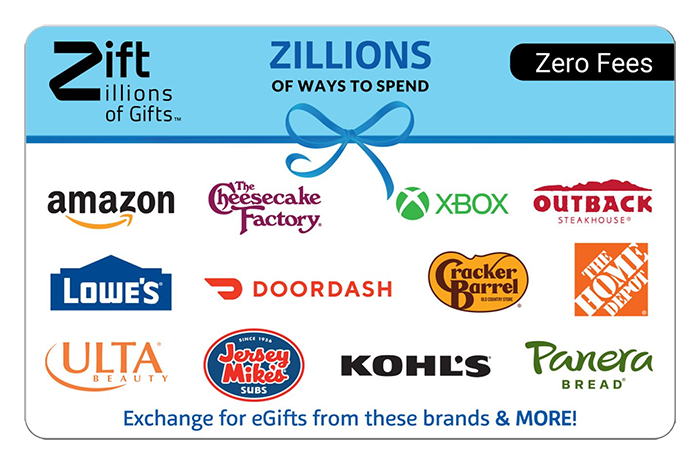 Zift Zillions of Gifts Gift Card