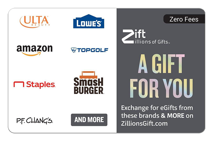 Zift Zillions of Gifts Gift Card