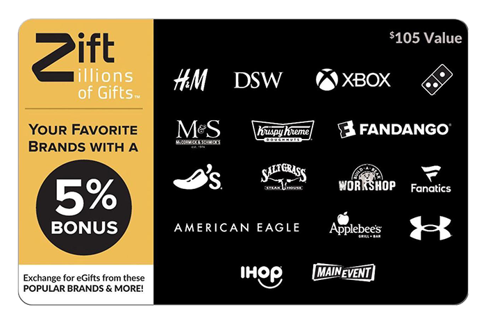 Zift Zillions of Gifts Gift Card