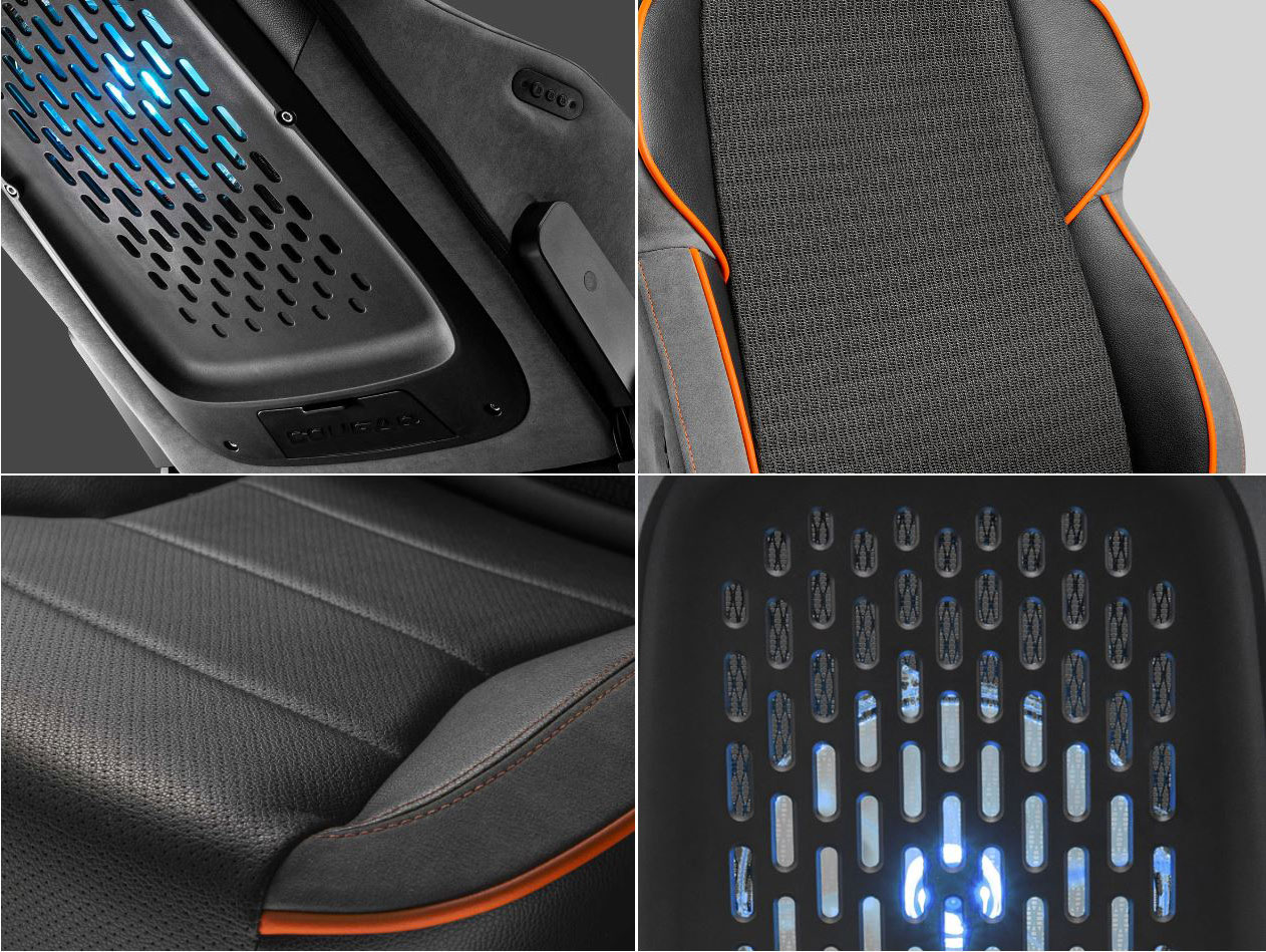 Cougar NxSys Aero Gaming Chair with Integrated 200mm RGB Fan