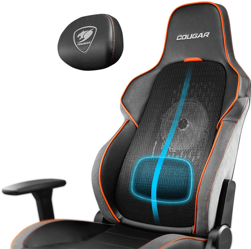 Cougar NxSys Aero Gaming Chair with Integrated 200mm RGB Fan
