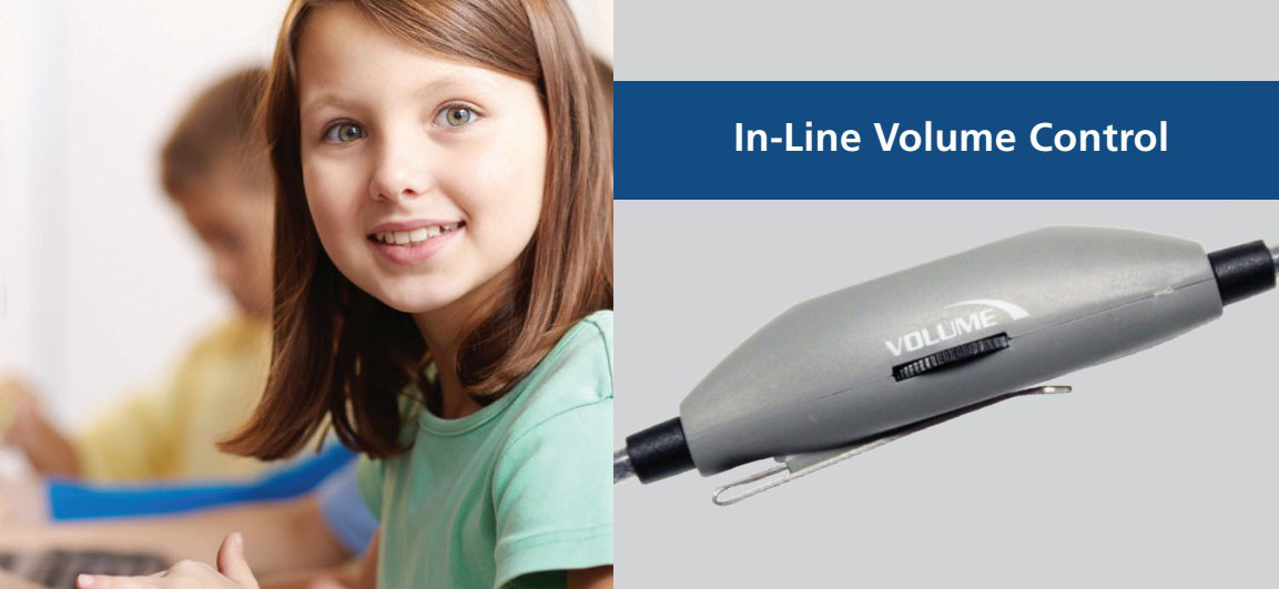 Hamilton HA2V SchoolMate On-Ear Stereo Headphone with in-line Volume