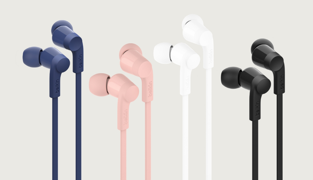 Belkin SoundForm USB-C Wired Earbuds with Adjustable Volume Limiter