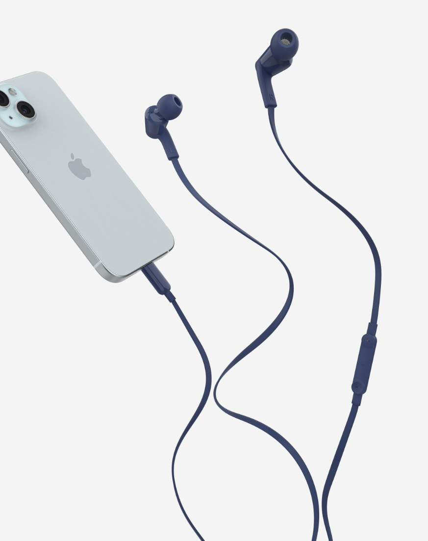 Belkin SoundForm USB-C Wired Earbuds with Adjustable Volume Limiter