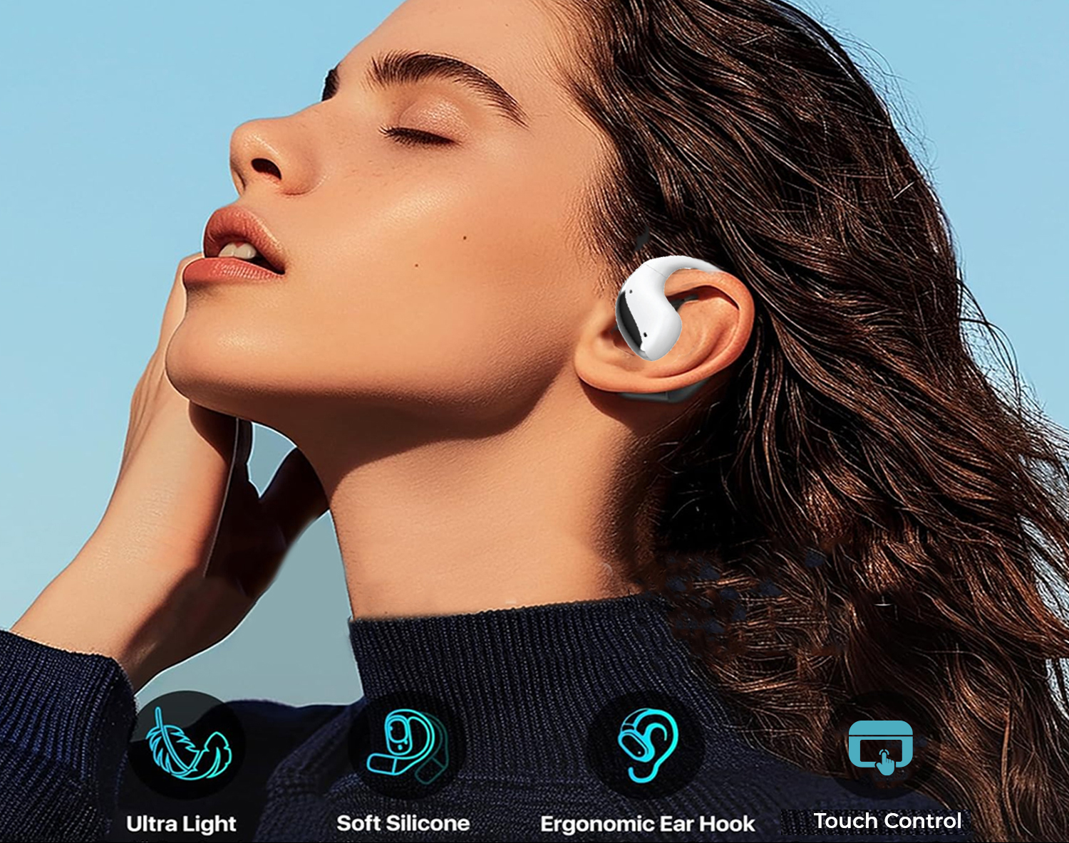 Adesso XTREAM T6 Open-Ear Bluetooth Earbuds with Charging Case