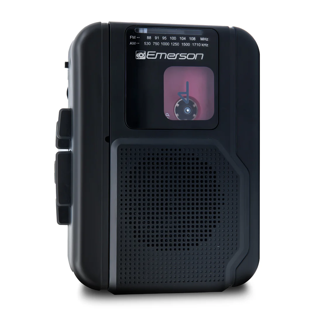 Emerson EPC-1001 Portable Cassette Player with AM/FM Radio & Bluetooth® Out