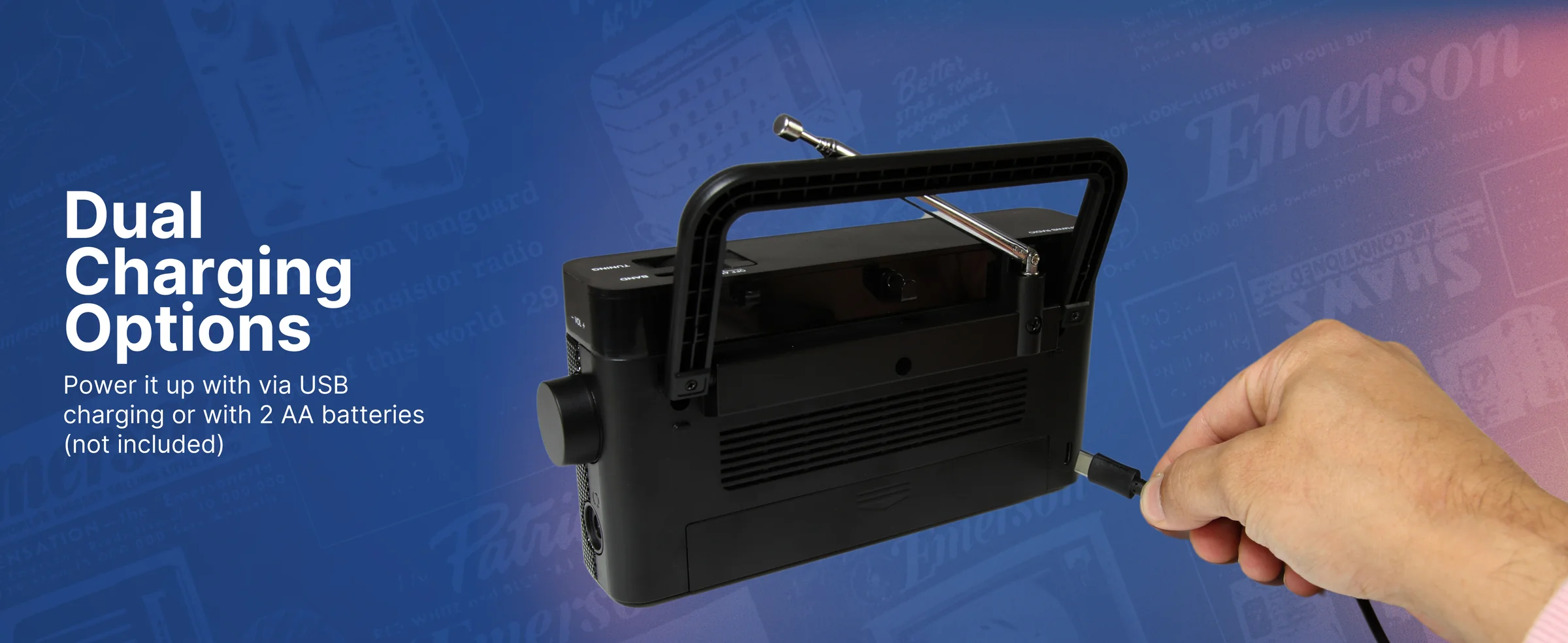 Emerson ER-7004 AM/FM/WB Radio