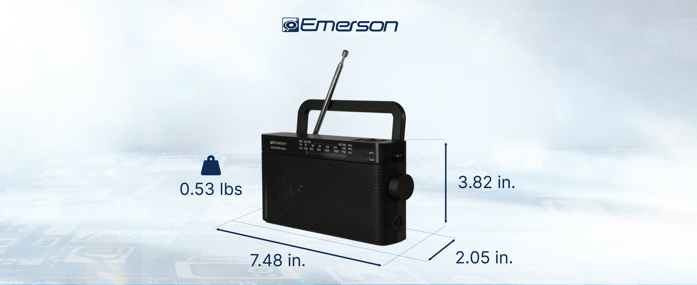 Emerson ER-7004 AM/FM/WB Radio