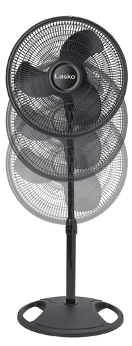 Lasko 2521 3-Speed Quiet Adjustable Tilting Wide-Area Oscillating Standing Pedestal Fan