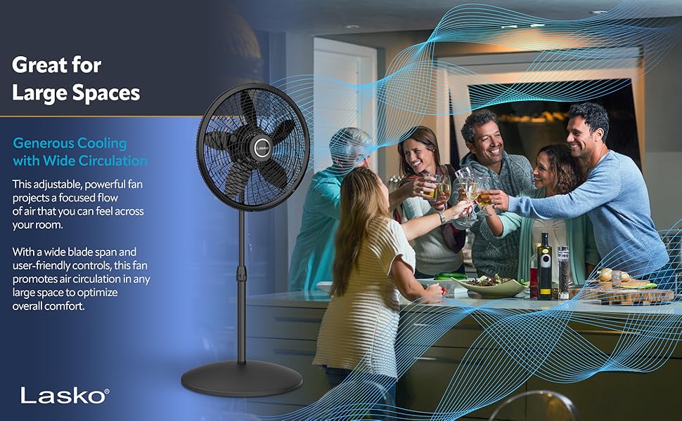 Lasko 1827 Oscillating Pedestal Fan