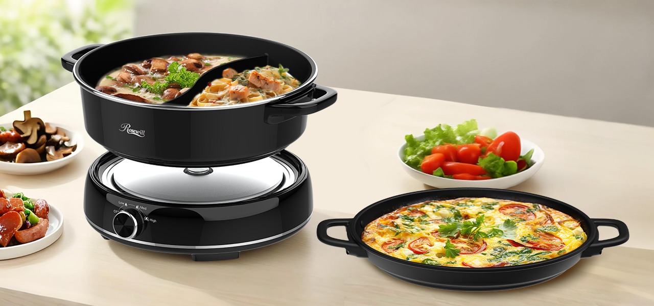 Rosewill 12.7 QT Electric Hot Pot Accessory Kit