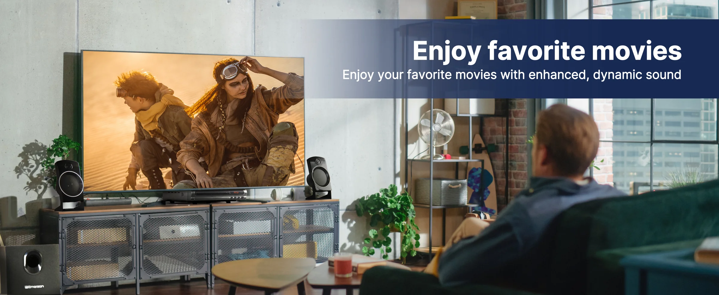 Emerson ED-8050 2.1 Channel Home Theater DVD Player with Speaker Surround Sound System