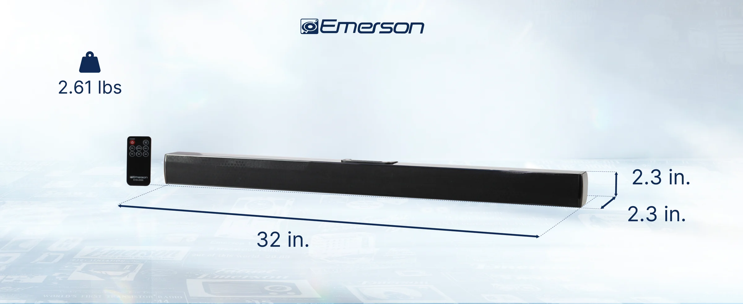 Emerson EHS-2000 Bluetooth® Soundbar