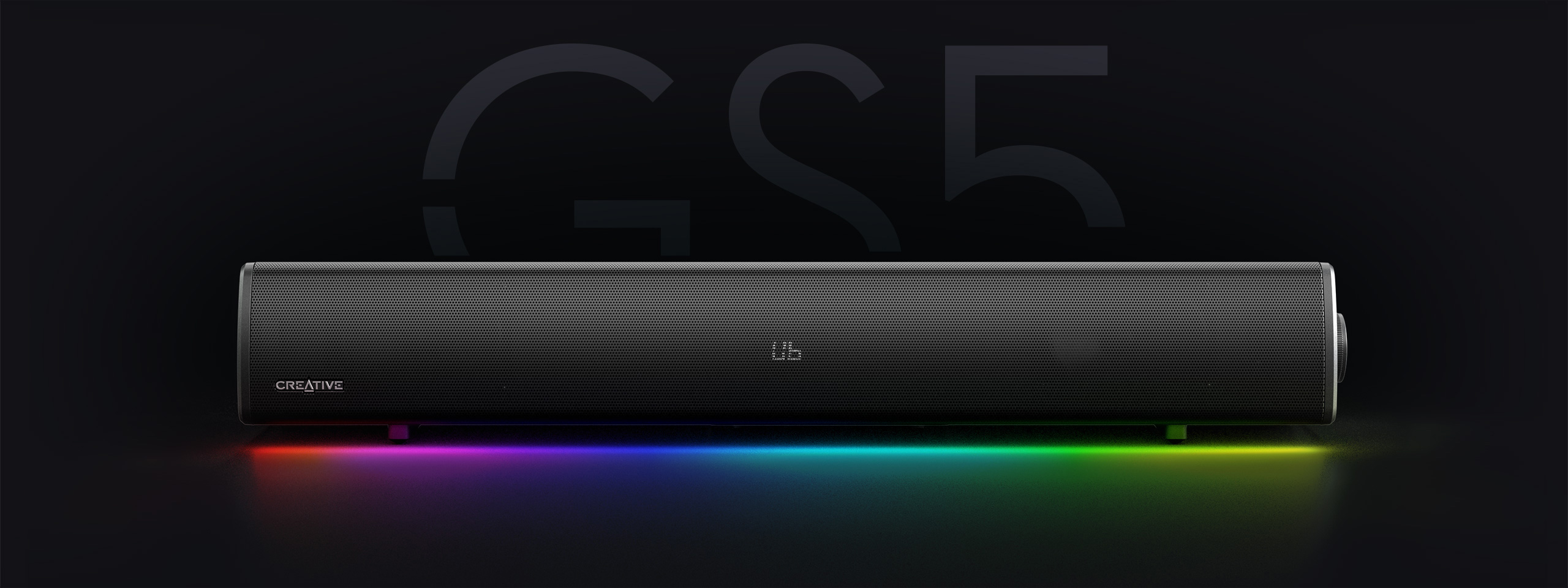 Creative SoundBlaster GS5 Versatile RGB Gaming Soundbar with SuperWide Technology
