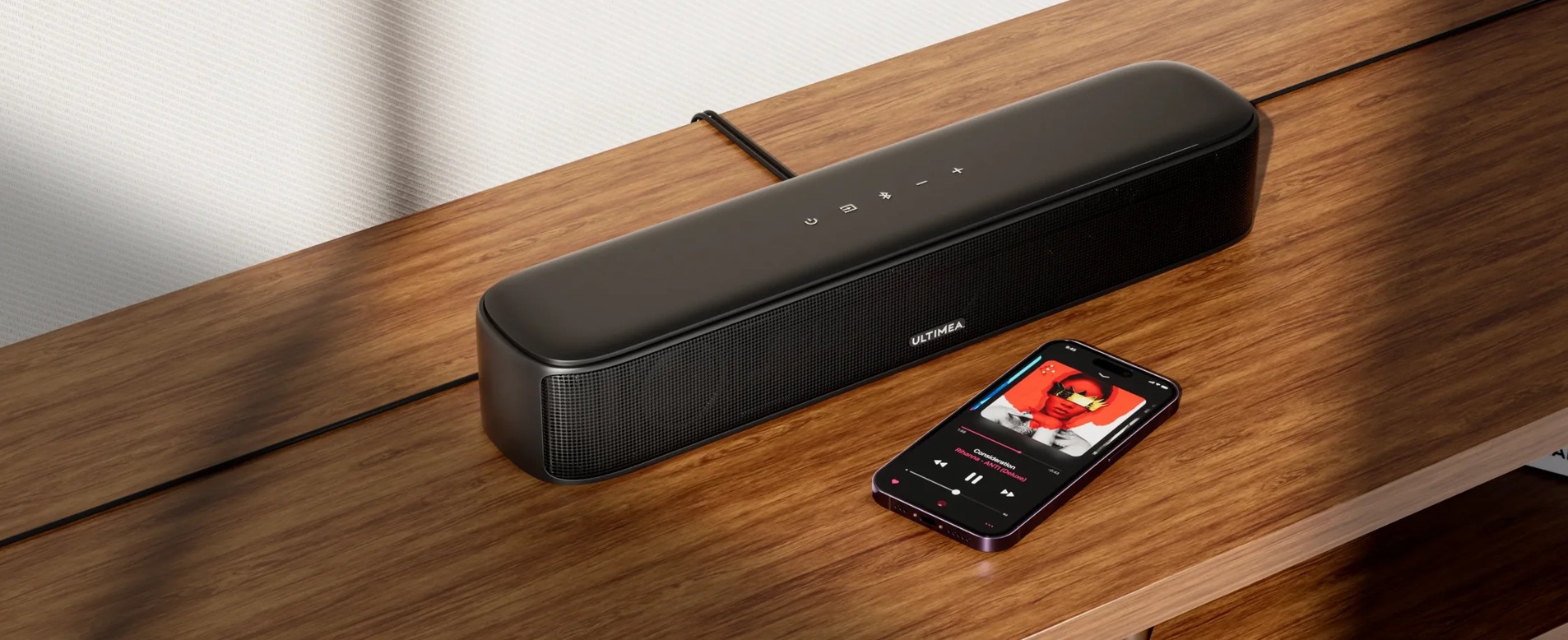 Ultimea Aura A40 7.1CH Virtual Surround Sound Bluetooth Sound Bar with App Control