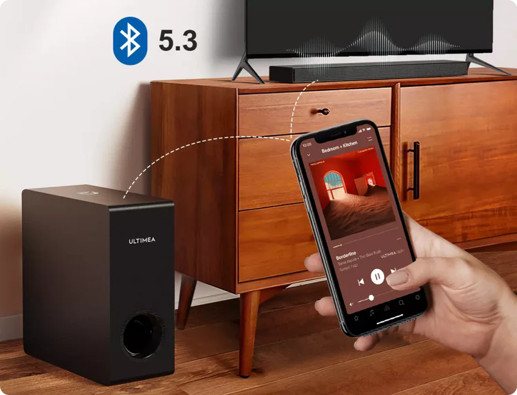 Ultimea Nova S50 2.1CH Dolby Atmos Bluetooth Sound Bar Speaker