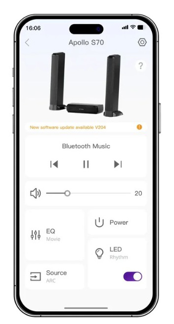 Ultimea Apollo S70 5.0CH Dynamic Lighting Bluetooth Sound Bar Speaker