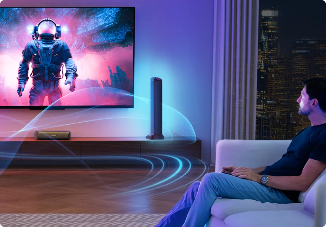 Ultimea Apollo S70 5.0CH Dynamic Lighting Bluetooth Sound Bar Speaker
