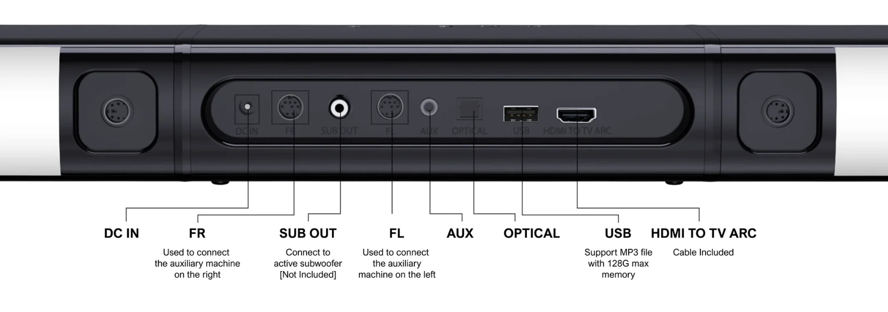 Ultimea Apollo S70 5.0CH Dynamic Lighting Bluetooth Sound Bar Speaker