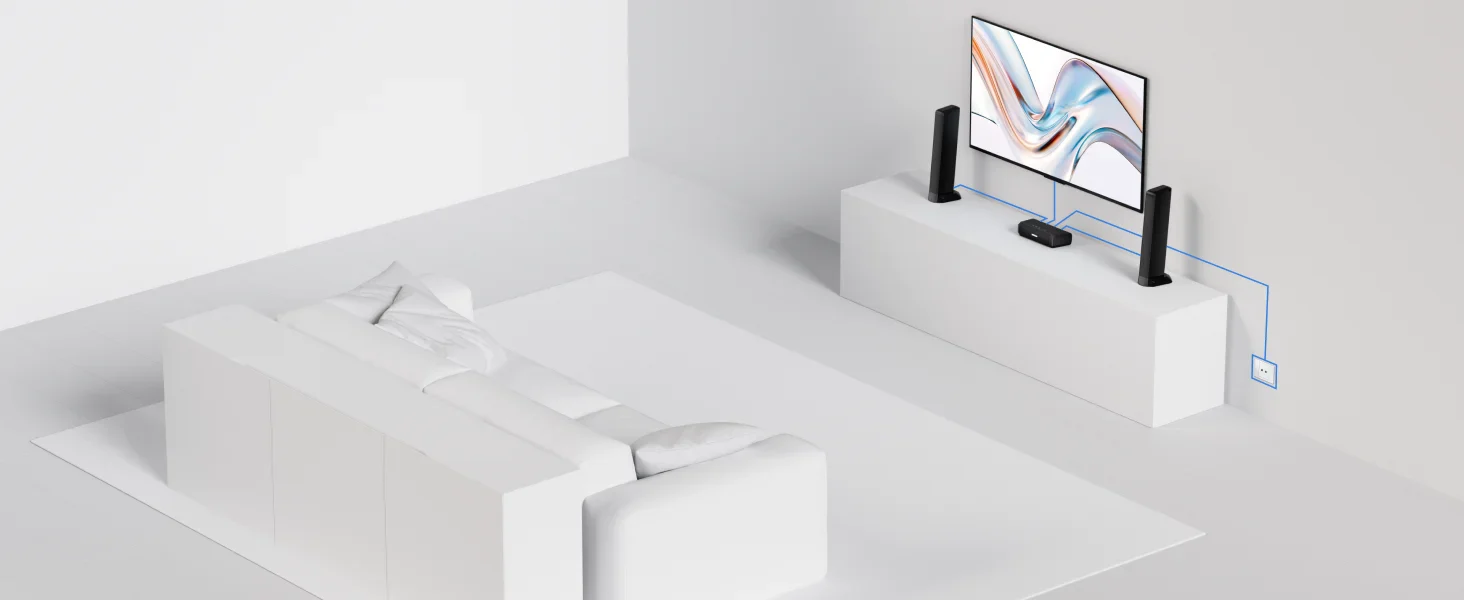 Ultimea Apollo S70 5.0CH Dynamic Lighting Bluetooth Sound Bar Speaker