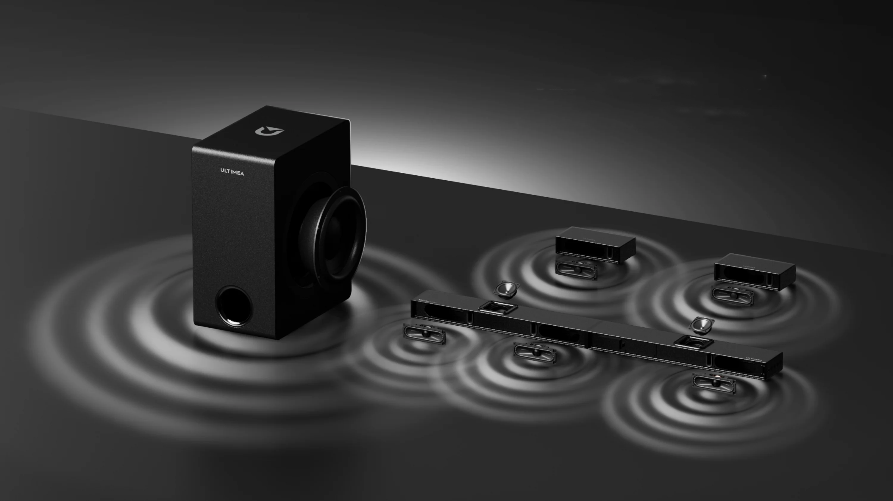 Ultimea Nova S80 5.1.2CH True Dolby Atmos Bluetooth Sound Bar Speaker System