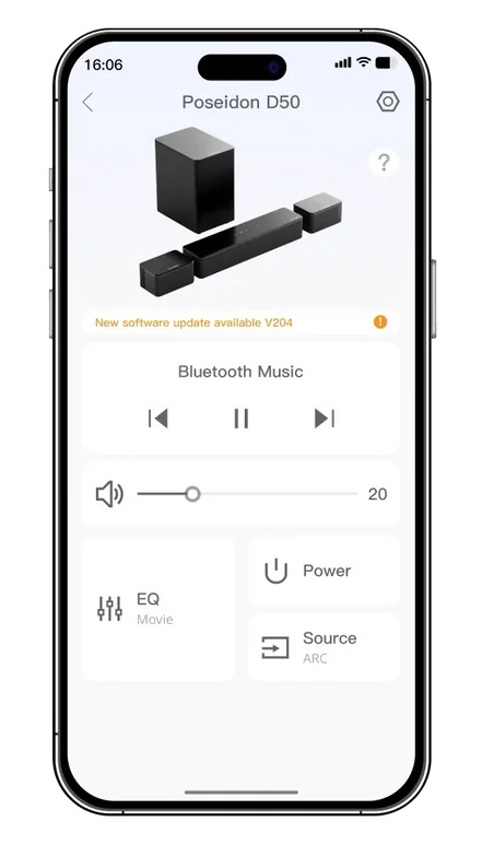 Ultimea Poseidon D50 5.1CH Bluetooth Sound Bar Speaker System with APP Control