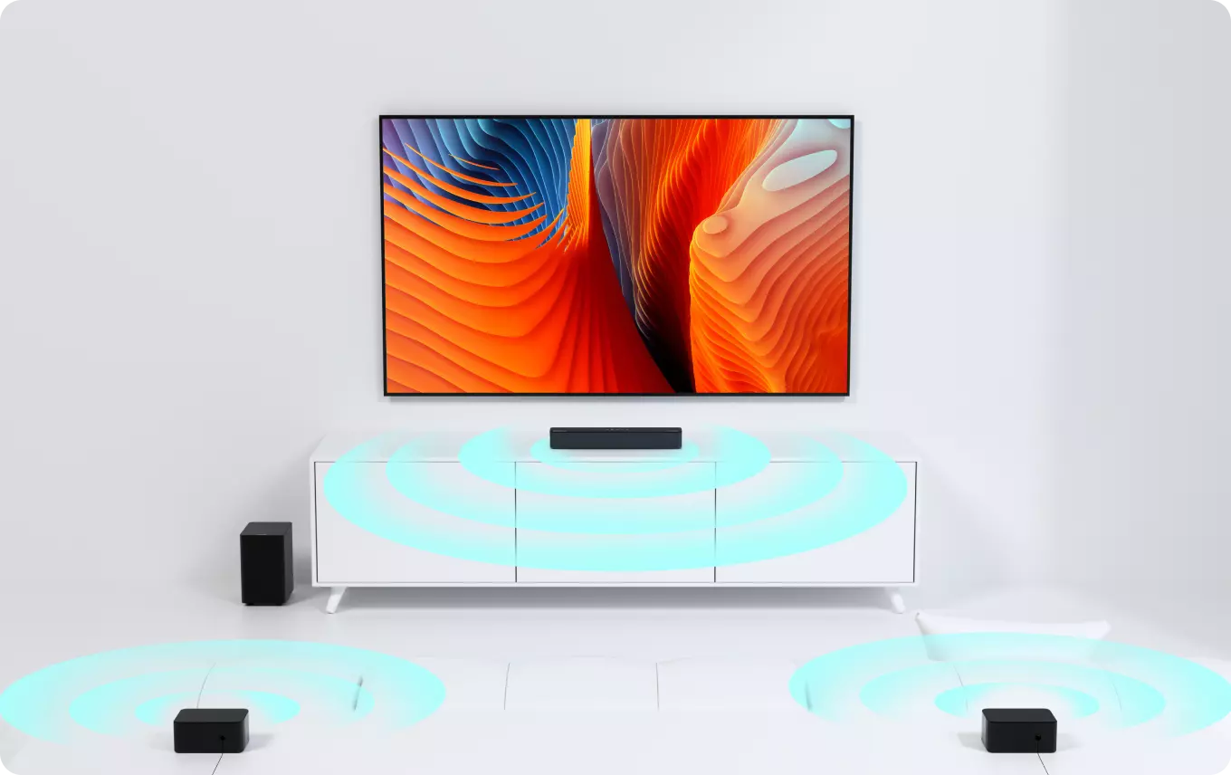 Ultimea Poseidon D50 5.1CH Bluetooth Sound Bar Speaker System with APP Control