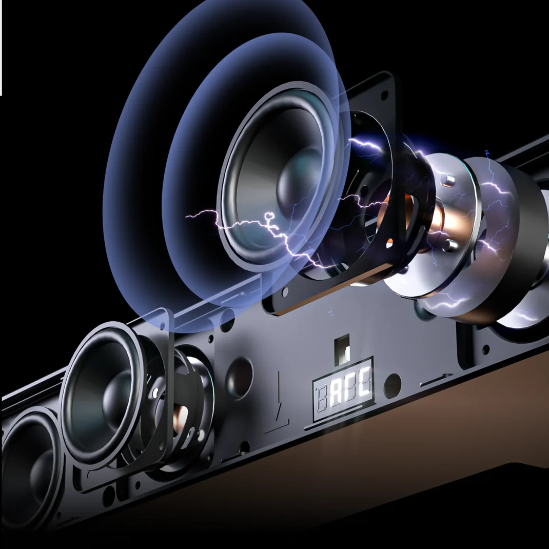 Ultimea Poseidon D50 5.1CH Bluetooth Sound Bar Speaker System with APP Control