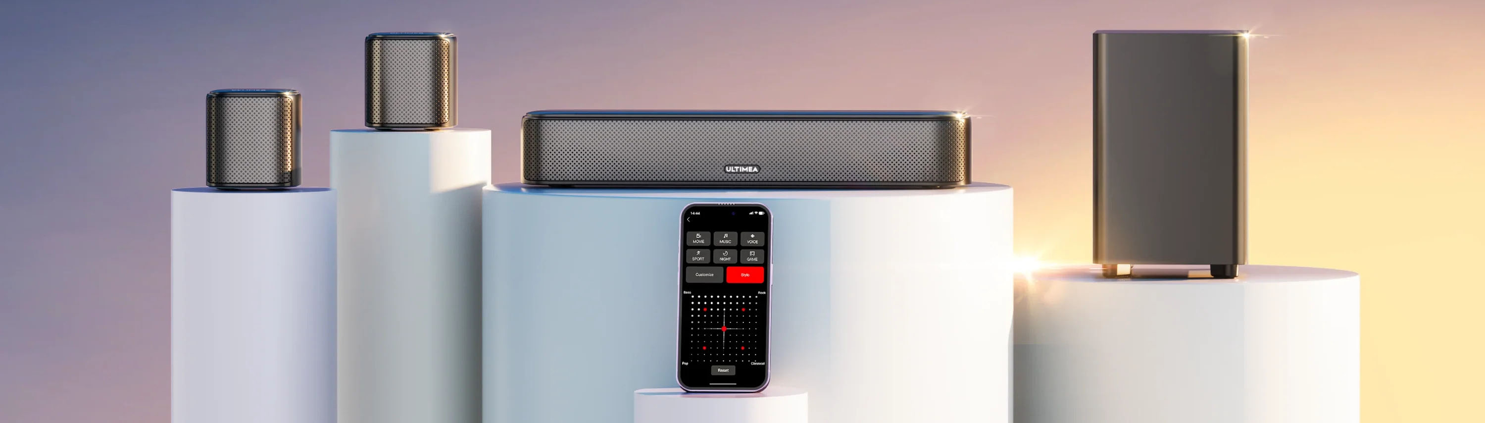 Ultimea Aura A30 5.1CH Virtual Surround Sound Bluetooth Sound Bar Speaker