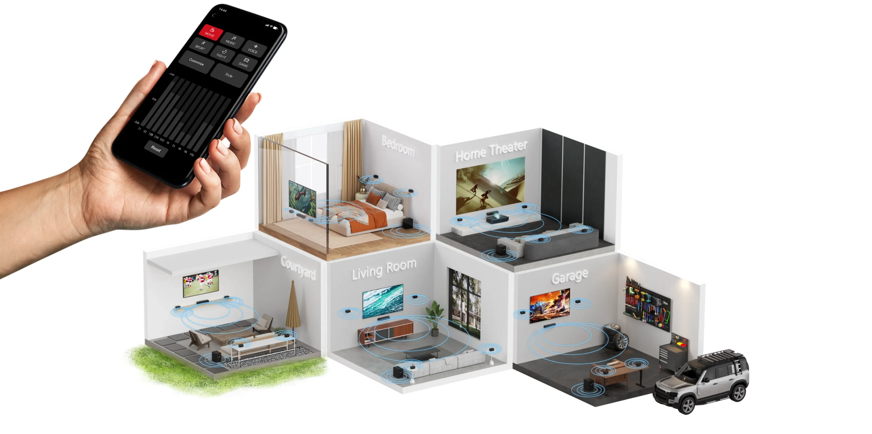 Ultimea Poseidon D70 7.1CH Bluetooth Speaker System