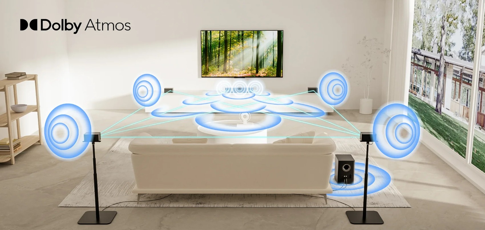 Ultimea Poseidon D80 Dolby Atmos 7.1CH Bluetooth Sound Bar Speaker System