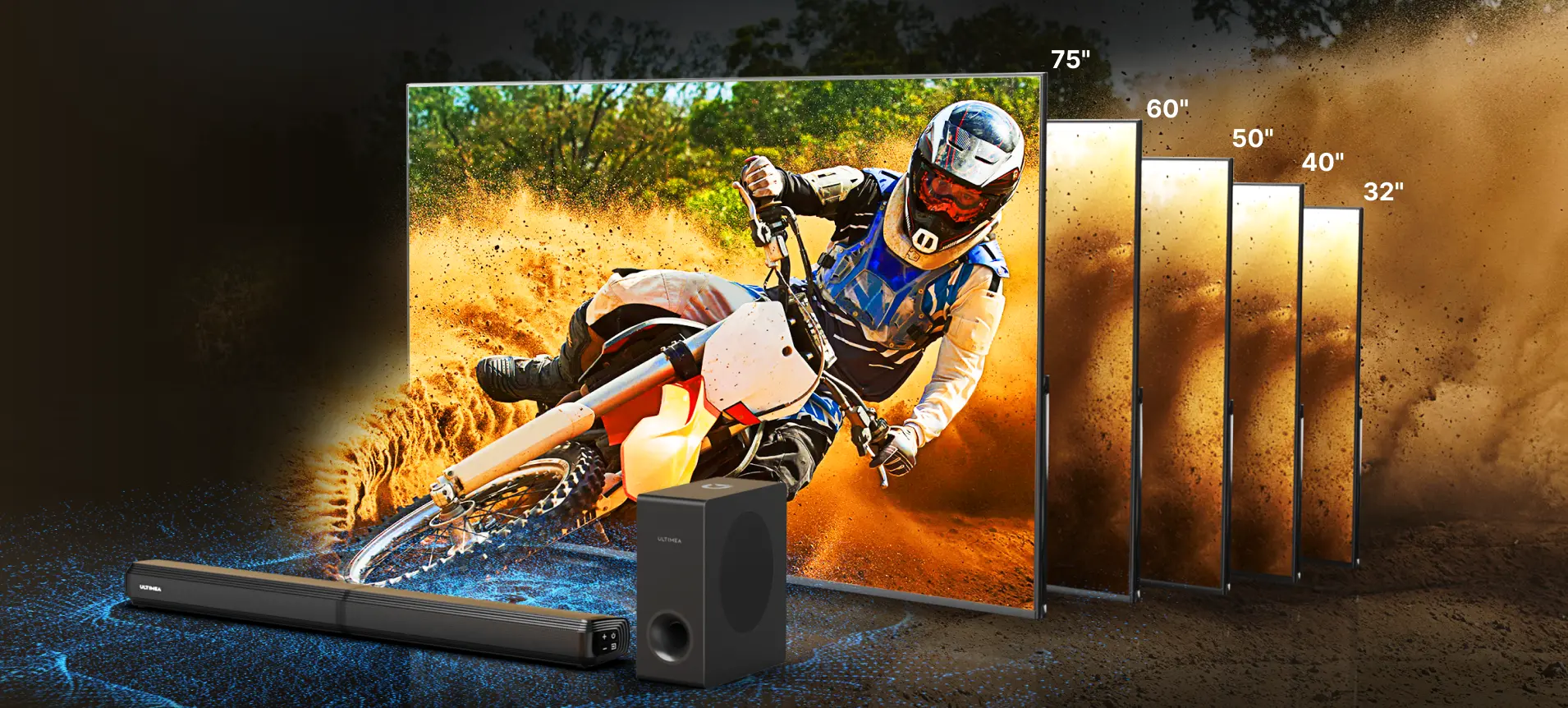 Ultimea Apollo S60 Dolby Atmos 4.1CH Detachable Bluetooth Soundbar