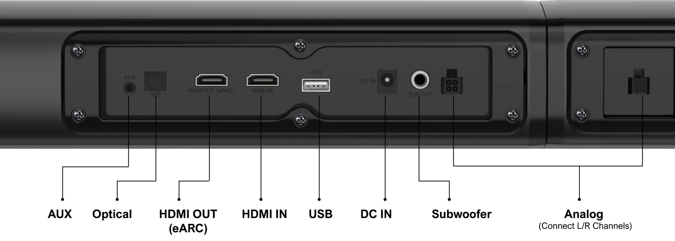 Ultimea Apollo S60 Dolby Atmos 4.1CH Detachable Bluetooth Soundbar