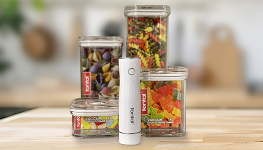 FONTAL Electric Vacuum Sealer Machine with 4 Airtight Food Storage Container