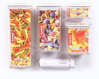 FONTAL Electric Vacuum Sealer Machine with 4 Airtight Food Storage Container