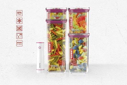 FONTAL Electric Vacuum Sealer Machine with 4 Airtight Food Storage Container