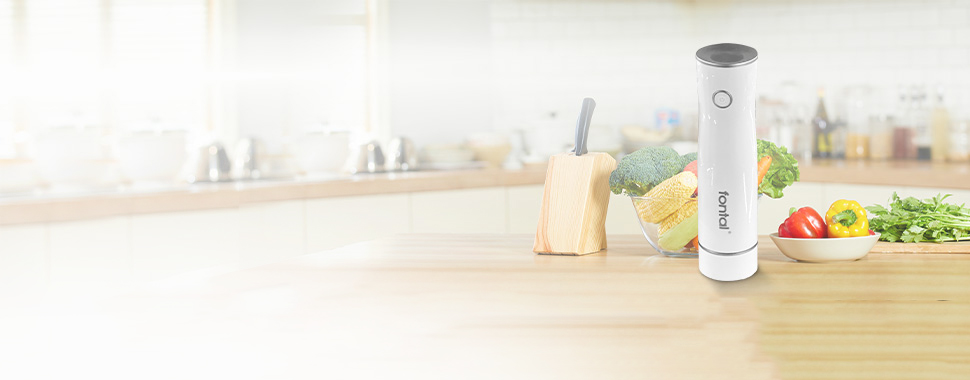 FONTAL Electric Vacuum Sealer Machine with 4 Airtight Food Storage Container