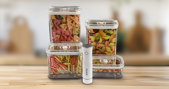 FONTAL Electric Vacuum Sealer Machine with 4 Airtight Food Storage Containers