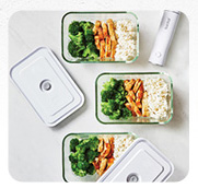 FONTAL Electric Vacuum Sealer Machine with 4 Airtight Food Storage Containers
