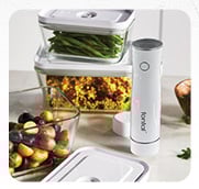 FONTAL Electric Vacuum Sealer Machine with 4 Airtight Food Storage Containers