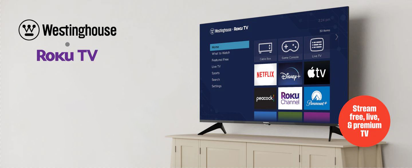 Westinghouse Edgeless QX Series QLED 4K ROKU TV