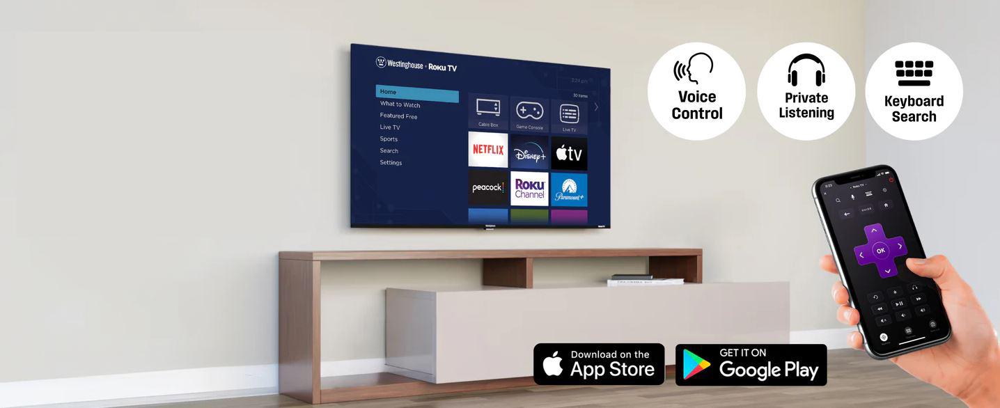Westinghouse Edgeless QX Series QLED 4K ROKU TV