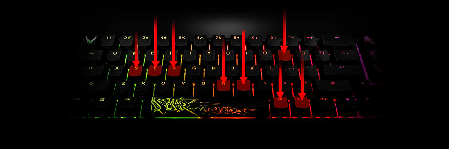 PowerColor USB-C x Ducky One 2 SF RGB Mechanical Keyboard