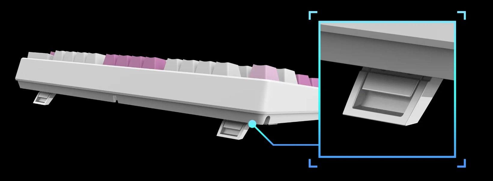 MSI Forge GK600 TKL Wireless VIOLET Gaming Keyboard